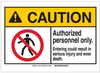 Brady B-401 Plastic Rectangle White Restricted Area / No Trespassing Sign - 14 in Width x 10 in Height - 144601 - 754473-98740 - R. S. Hughes Company, Inc.