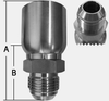 SHF43 SERIES - STAINLESS STEEL MALE JIC 37° -- SHF43-04-04MJ - Image