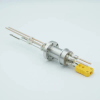 Thermocouple-Power Feedthrough, 1 Pair Type K, w/ Miniature TC Connector, 5000 Volts, 30 Amps, 2 Pins, 1.33″ Conflat Flange - A0443-1-CF - MPF Products, INC.