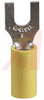 Fork Crimp Terminal; Crimp Connector; 12 to 10 AWG; 600 V; Copper; Vinyl; Fork - 70091892 - Allied Electronics, Inc.