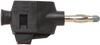 4Mm Banana Plug, 20A, Push Lock, Black; Gender Pomona - 25AC2353 - Newark, An Avnet Company