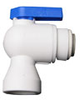 PP4VFE4-MG - Valve, Ball, Polypropylene, Female Elbow 1/4'' push to connect tube, 1/4'' NPT(F) -- GO-01379-53 - Image