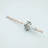 Power Feedthrough, 12,000 Volts, 180 Amps, 1 Pin, 0.25″ Copper Conductor, 1.33″ Conflat Flange - A0049-1-CF - MPF Products, INC.