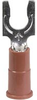 Fork Terminal;Flat Tongue;22-18 AWG;600V(Max.)Building Wire;8;100/Bottle - 70113329 - Allied Electronics, Inc.