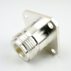 N Female (Jack) Connector 4 Hole Flange (Panel Mount) for RG405 Cable, Solder, Solder -- SC9190 - Image