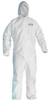 Kimberly-Clark Kleenguard A30 White Large Microforce Disposable Chemical-Resistant Coveralls - 036000-46113 - 036000-46113 - R. S. Hughes Company, Inc.