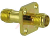 connector,rf coaxial,sma in-series adapter,4-hole panel flange,jack-to-jack - 70032118 - Allied Electronics, Inc.