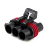 Aptiv 12124685 Metri-Pack 3-Way Female Connector, Black, 630 Series - 38133 - Waytek, Inc.