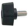 Male Wing Knob; Threaded Stud, Thumb, Black -- DK-233 - Image