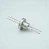 Power Feedthrough, 5000 Volts, 25 Amps, 2 Pins, 0.050″ Copper Conductors, 1.33″ Conflat Flange - A0269-3-CF - MPF Products, INC.