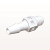 Threaded Connector, Barbed, White - MS430 - Qosina Corp.