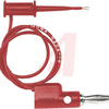 Test Clip; Contact-Stainless Steel; 22 AWG; Polypropylene; 36; 0.5 A; Red - 70198291 - Allied Electronics, Inc.