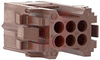 Connector, Soft Shell; Receptacle; 6; 14 A (Max.); 600; Thermoplastic; Red - 70087293 - Allied Electronics, Inc.
