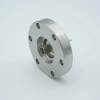 MHV Coaxial Feedthrough, 1 Pin, Floating Shield, 2.75″ Conflat Flange, Without Air-side Connector - A0305-2-CF - MPF Products, INC.