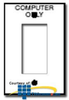 Leviton 1-Gang Wallplate for Canadian 347V Decora Devices - 80401-CN - TelephoneStuff.com
