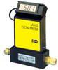 Compact Gas Mass Flowmeter, 0-1 LPM, Air/N2, Aluminum Body -- GO-32648-12 - Image