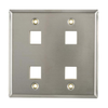Keystone Faceplates, Frames - FPDGQUAD-SS-ND - DigiKey