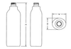 PET and HDPE Plastic Bottles -- 5th AVENUE OVAL-OPET-400 ml-5thAve01-24-410 - Image