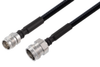2.2-5 Female to 4.3-10 Female Low PIM Cable 48 Inch Length Using 1/4 inch Superflexible Coax - PE3C8057-48 - Pasternack