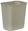 Rubbermaid® Soft Wastebasket - 28 1/8 Qt., Beige -- 2956BE - Image