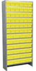 Akro-Mils 6500 lb Adjustable Gray Powder Coated Steel 22 ga Enclosed Adjustable Fixed Shelving System - 24 Bins, 36 Bins - 6500 lb Total Capacity - ASC1879AST YELLOW -- ASC1879AST YELLOW - Image