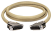 10-ft RS232 Shielded Cable Metal Hood DB25 M/M 7-Conductor -- EBN07C-0010-MM - Image