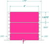 Fluorescent Address Label - Pinfeed - 161550 - Western Numerical Control