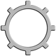 Rotor Clip&reg;, Metric Self-Locking, DTI - Toothed Internal 