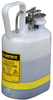 Justrite White Polyethylene 1 gal Safety Can - 12 3/4 in Height - 4 5/8 in Overall Diameter - 697841-12407 - 697841-12407 - R. S. Hughes Company, Inc.