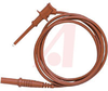 Banana Plug; Plug; Brass (Body); NickelPlating; 18 AWG; 65 x 36; 48 in.; Red - 70198351 - Allied Electronics, Inc.