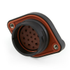 Amphenol Sine Systems AHDP02-24-19PN-SRA DuraMate AHDP Series, 19-Way Panel Mount Receptacle, Pin -- 39191