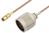 N Male to SSMC Plug Cable 72 Inch Length Using RG178 Coax - PE3C4399-72 - Pasternack