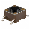 Switch Tactile N.O. SPST Round Button Gull Wing 0.05A 12VDC 100000Cycles 1.57N SMD T/R -- 239-TL3301NF160QG/TR - Image