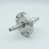 MHV Coaxial Feedthrough, 1 Pin, Floating Shield, Double-Ended, 2.75″ Conflat Flange, Without Air-side Connector - A0475-4-CF - MPF Products, INC.