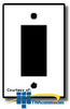 Leviton Oversized 302 Stainless Steel Wallplate - SO26 - TelephoneStuff.com