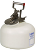 Justrite White HDPE 2 gal Safety Can - 14 3/4 in Height - 12 in Overall Diameter - 697841-00548 - 697841-00548 - R. S. Hughes Company, Inc.