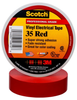Scotch® Professional Grade Color Coding Vinyl Electrical Tape 35 -RED - 1/2
