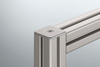 Cap 8 40x40 Zn, white aluminium, similar to RAL 9006 -- 0.0.607.06 - Image