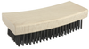 Block Type Scratch Brush, .012 Carbon Steel Fill, Curved Face -- 44066 - Image