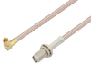 SMA Female Bulkhead to SSMC Plug Right Angle Cable 36 Inch Length Using RG316-DS Coax - PE3C4474-36 - Pasternack