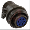 connector,metal circ,str plug,cl b,size14s,5 #16 solder pin contact,olive drab - 70108979 - Allied Electronics, Inc.