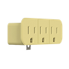 3 Outlets Polarized Grounding Adapter, 2-Prong to 3-Prong Ivory - 5506 - Suzhou Ele Mfg Co., Ltd.