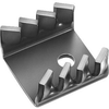 Heat Sink, For Transistors, To-220, Black Anodized, To-220, 30 C/w, 11.5 Mm, 20.5 Mm, 19 Mm Rohs Compliant Fischer Elektronik - 46T6598 - Newark, An Avnet Company