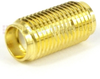 SMA Female (Jack) to SMA Female (Jack) Adapter, Gold Plated Brass Body, High Temp, 1.4 VSWR - SM7555 - Fairview Microwave Inc.