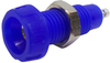 Connector,4Mm Socket, 10A, Solder, Blue; Gender Deltron Components - 45M6864 - Newark, An Avnet Company