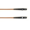 1-m, MTRJ - MTRJ, 50-Micron, Multimode, Plenum, Brown Fiber Optic Cable -- FOCMP50-001M-MTMT-BR - Image