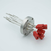 Thermocouple Feedthrough, Type C, 5 Pairs, Miniature Connectors, 2.75 Conflat Flange - A0459-3-CF - MPF Products, INC.