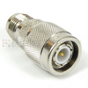 TNC Male (Plug) to RP TNC Female (Jack) Adapter, Nickel Plated Brass Body, High Temp - SM5798 - Fairview Microwave Inc.