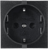 European Schuko CEE 7/3 EU1-16R Snap-in AC Power Outlet - 741W-A/02 - Qualtek Electronics Corp.