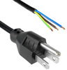 Power Cord, Nema 5-15P/free End, 2M, 15A; Connector Type A Qualtek Electronics - 30C0550 - Newark, An Avnet Company